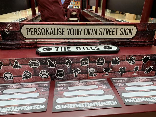 vintage street sign shopping centres 06